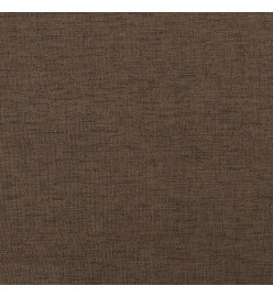 Canapé à 2 places Marron 120 cm Tissu