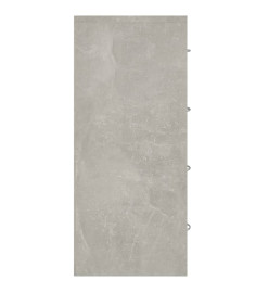 Buffet avec 4 tiroirs 60x30,5x71 cm Gris béton