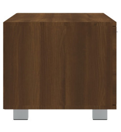 Meuble TV Chêne marron 120x40,5x35 cm Bois d'ingénierie