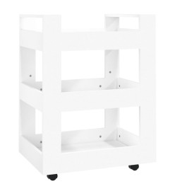 Chariot de cuisine Blanc 60x45x80 cm Bois d'ingénierie