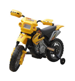 Moto pour enfants jaune et noir