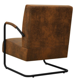 Fauteuil Marron Similicuir daim