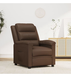 Fauteuil inclinable Marron Similicuir