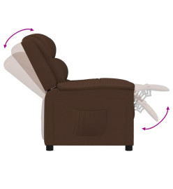 Fauteuil inclinable Marron Similicuir