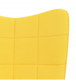 Chaise à bascule Jaune moutarde Tissu