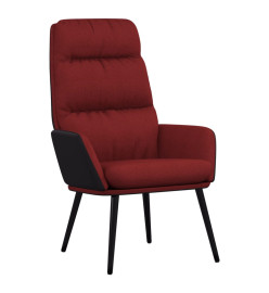 Chaise de relaxation Rouge bordeaux Tissu