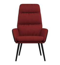 Chaise de relaxation Rouge bordeaux Tissu