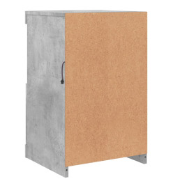 Armoires latérales et lumières LED 2 pcs gris béton