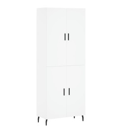 Buffet haut Blanc 69,5x34x180 cm Bois d'ingénierie