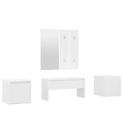Ensemble de meubles de couloir Blanc Bois d'ingénierie