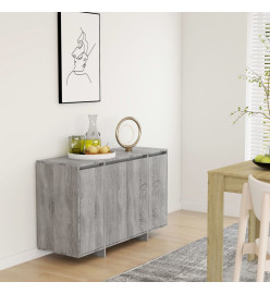Buffet Sonoma gris 120x41x75 cm Aggloméré