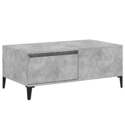 Table basse Gris béton 90x50x36,5 cm Bois d'ingénierie