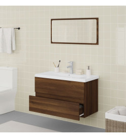 Meubles de salle de bain Chêne marron Bois d'ingénierie