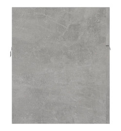 Armoire d'évier avec lavabo intégré Gris béton Aggloméré