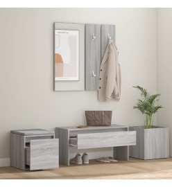 Ensemble de meubles de couloir Sonoma gris Bois d'ingénierie