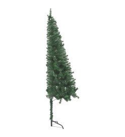 Arbre de Noël artificiel d'angle pré-éclairé vert 120 cm PVC