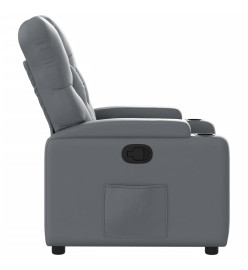 Fauteuil inclinable Gris Similicuir