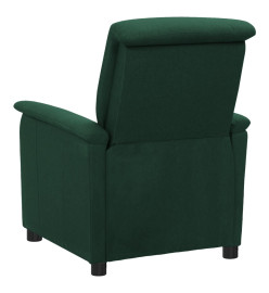 Fauteuil électrique de massage Vert foncé Tissu