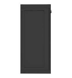 Armoire de rangement d'extérieur noir 65x37x85 cm PP