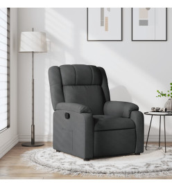 Fauteuil inclinable Gris foncé Tissu