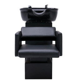 Unité de rinçage de shampoing avec chaises de salon Similicuir