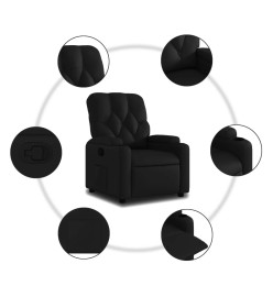 Fauteuil inclinable Noir Similicuir