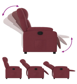 Fauteuil inclinable Rouge bordeaux Tissu