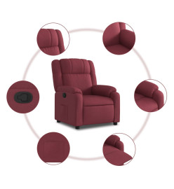 Fauteuil inclinable Rouge bordeaux Tissu