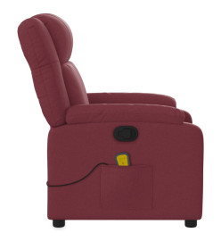 Fauteuil de massage inclinable Rouge bordeaux Tissu