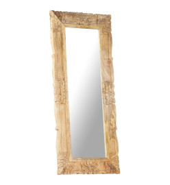 Miroir 110x50 cm Bois de manguier massif