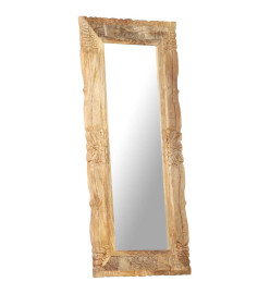 Miroir 110x50 cm Bois de manguier massif