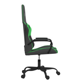 Chaise de jeu Noir et vert Similicuir