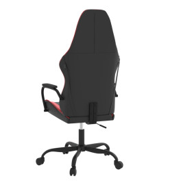 Chaise de jeu de massage Noir et rouge Similicuir