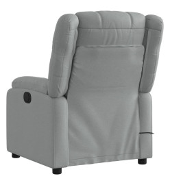 Fauteuil de massage inclinable Gris clair Tissu