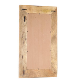 Miroir sculpté à la main 80x50x11 cm Bois de manguier solide