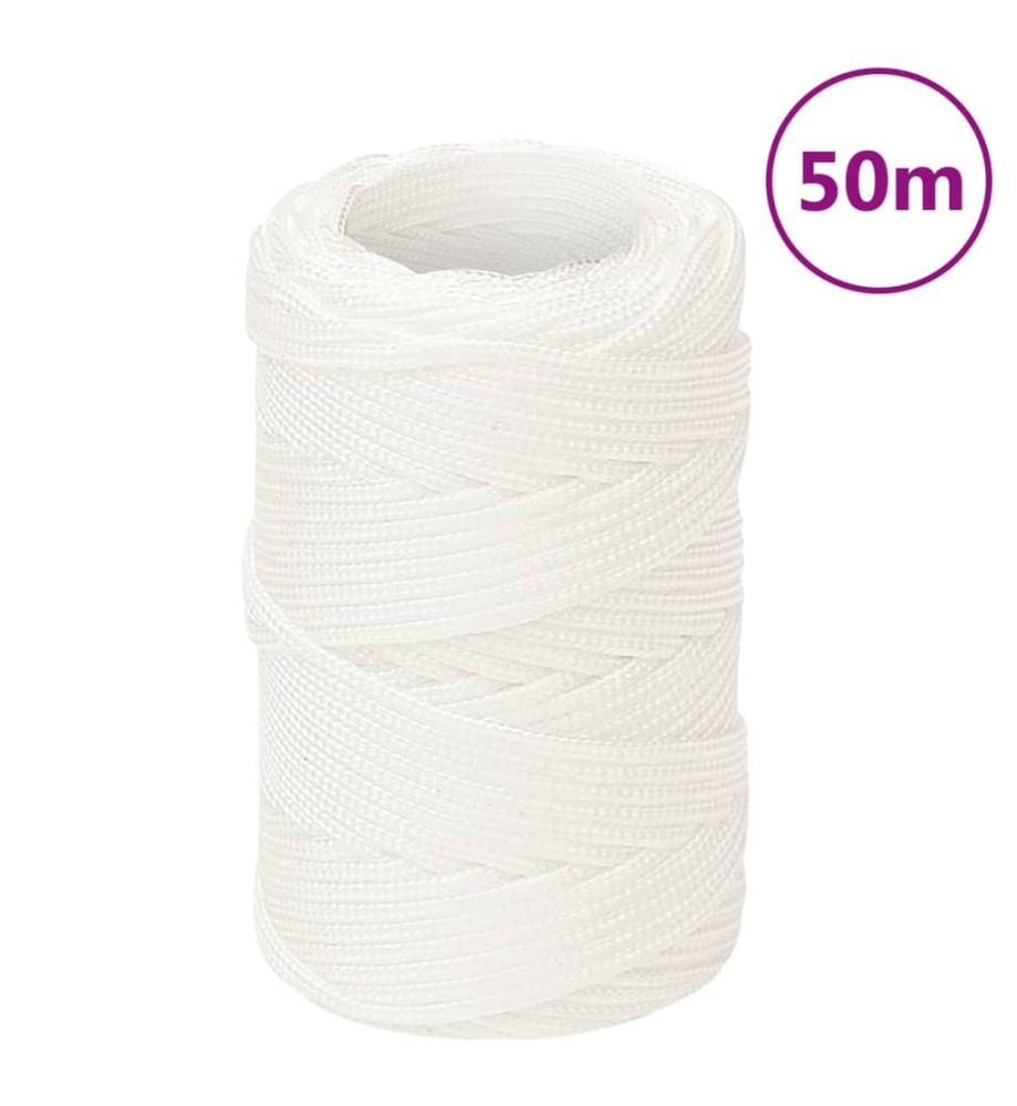 Corde de bateau Blanc complet 2 mm 50 m Polypropylène