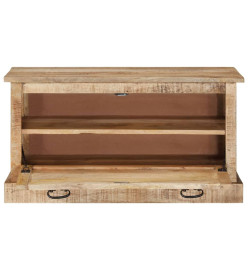 Banc de rangement de chaussures 85x40x45 cm Bois de manguier