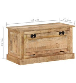 Banc de rangement de chaussures 85x40x45 cm Bois de manguier