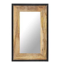 Miroir 80x50 cm Bois de manguier massif