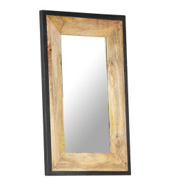 Miroir 80x50 cm Bois de manguier massif