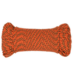 Corde de bateau Orange 3 mm 100 m Polypropylène