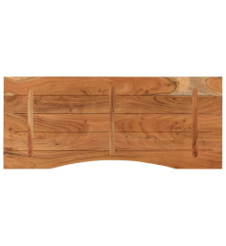 Dessus de bureau 120x50x2,5 cm rectangulaire bois massif acacia