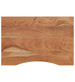 Dessus de bureau 90x60x2,5cm rectangulaire bois massif d'acacia