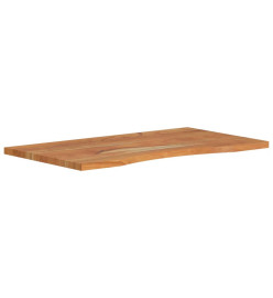 Dessus de bureau 100x50x2,5 cm rectangulaire bois massif acacia