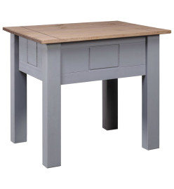 Table de chevet Gris 50,5x50,5x52,5 cm Pin Gamme Panama