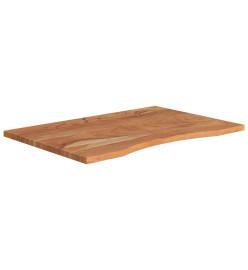 Dessus de bureau 80x60x2,5cm rectangulaire bois massif d'acacia