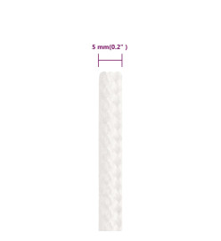 Corde de bateau Blanc complet 5 mm 25 m Polypropylène