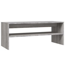 Table basse Sonoma gris 100x40x40 cm Bois d'ingénierie