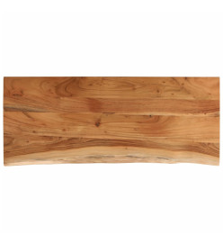 Dessus de table 100x40x2,5 cm rectangulaire bois massif acacia