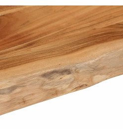 Dessus de table 100x40x2,5 cm rectangulaire bois massif acacia